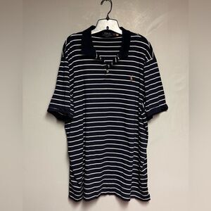 Polo Ralph Lauren Shirt size XXL navy blue and white striped men’s